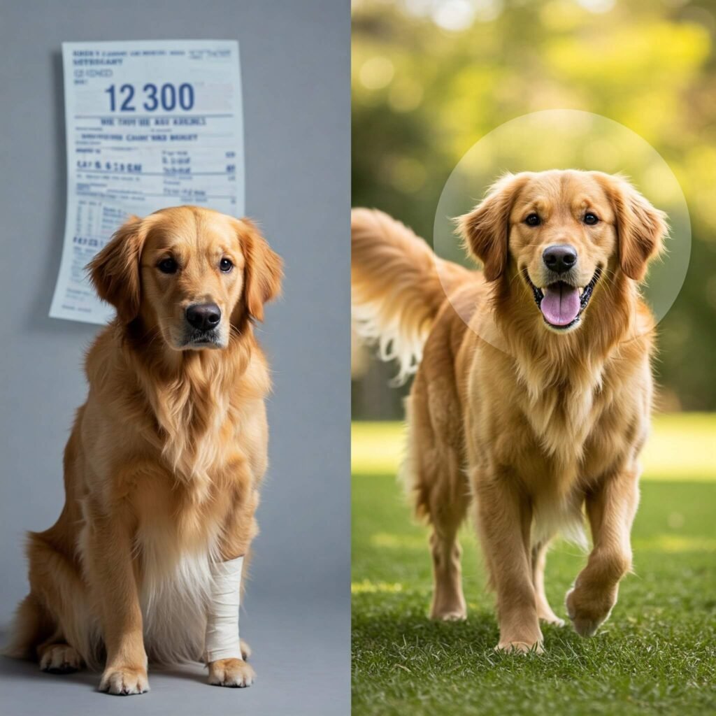 Pet health before & after protection.